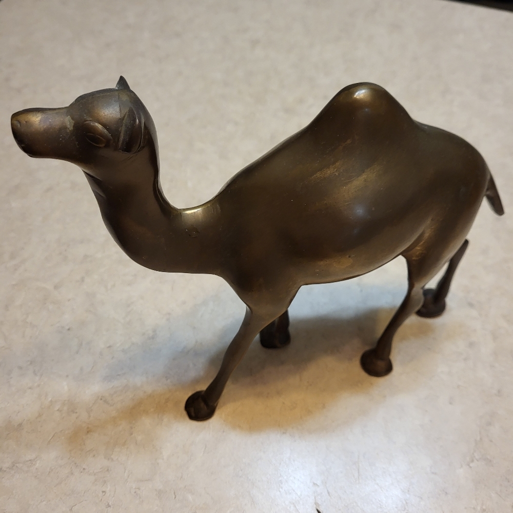 Brass/Bronze One-Hump Camel figurine from India